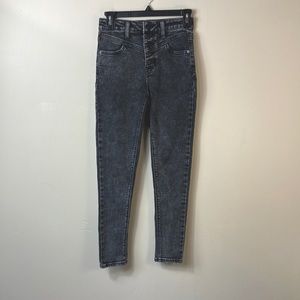 Vanilla Star Button Fly Skinny Jeans
